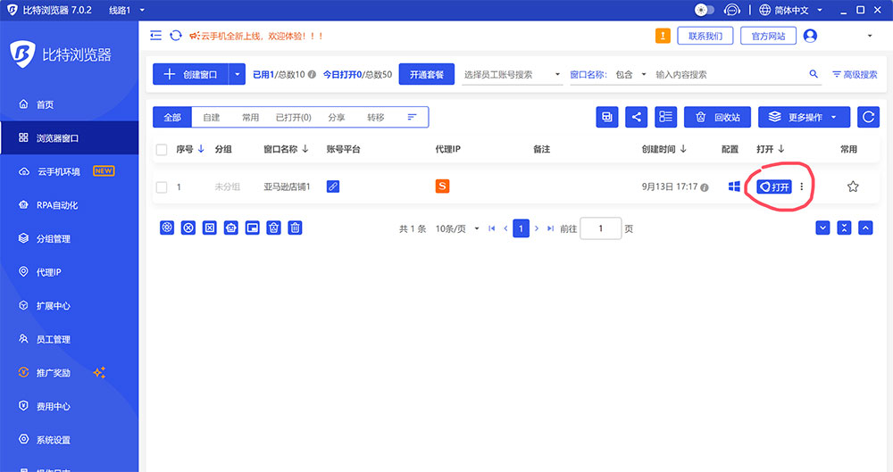 代理检测成功后保存环境